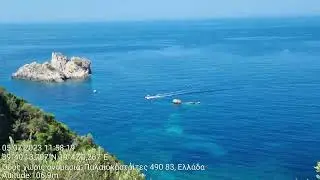 Marine Band - Nautical warnings in English and Italian, Paleokastrica, Corfu, Greece 🇬🇷