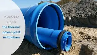 TOM PVC-O DN1000 pipes installation - Serbia
