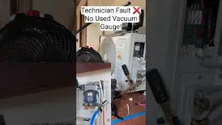 Using Vacuum Gauge #vacuum #airconditioner #technician #engineer #shorts #teknik #video