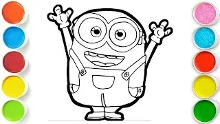 Minion Drawing, Painting & Coloring For Kids and Toddlers_ Child Art