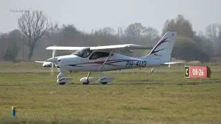 Tecnam P92 Echo Mk2 PH-4U3 Funflight Flyingschool Teuge Airport 26 Maart 2022