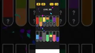 How to do Water sort Puzzle level 265 | Water sort puzzle | Color Sorting Game | Gaming Shortcuts |