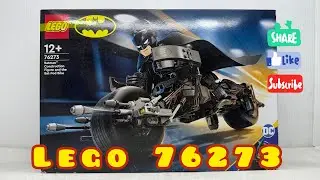 Lego Batman 76273: Batman Construction Figure And The Bat-Pod Bike Speedbuild 🦇🏍️