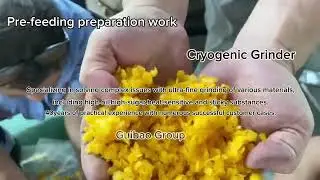 Beeswax test-cryogenic grinder #machine #directfromfactory #factory #grinding #beeswax 