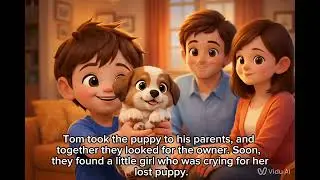 A Boy Saved a Lost Puppy ❤️ | Short Moral Story for Kids @Lulukidsworld95 