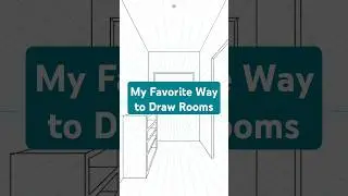 How to Draw a Room in Single Point Perspective #art #arttutorial drawing #tutorial #digitalart