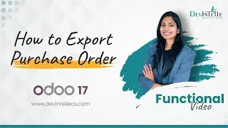How to Export Purchase Order in odoo | Export  Purchase Order