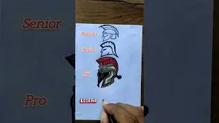 How to Draw a Spartan Helmet#shorts #drawing #art #nizarviews