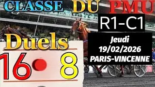 Pronostic PMU : Bases Solide du quint&eacute; du jeudi 19/02/2026 Prix du Cantal