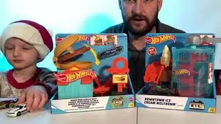 Hot Wheels 2021 Downtown Burger Dash and Downtown Ice Cream Meltdown unboxing and Review