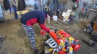 Мерседес ОМ 601 первый запуск двигателя после капремонта.