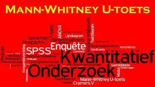 Kwantitatief Onderzoek 12 SPSS - Mann Whitney U toets