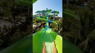Riding a Massive Water Slide from the Top | Ultimate Water Park Experience 💦