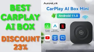 AuroraLink Carplay Ai Box Mini TV Box Wireless Carplay Android Auto for Audi Benz Toyota