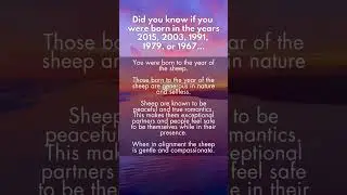 Year Of The Sheep Chinese Zodiac #numerology #chinesezodiac #astrology #sheep #lawofattraction