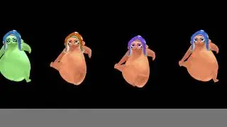 Butt-Bouncing Babes: octolings