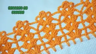 BARRADO DE CROCH&Ecirc; ECON&Ocirc;MICO E SUPER F&Aacute;CIL PARA PANO DE PRATO #1273 | BICO DE CROCH&Ecirc;