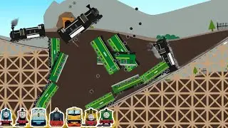 MOD LABO BRICK TRAIN | KUMPULAN KERETA-KERETA HEBAT MELEWATI REL KAI INDONESIA DAN AMERIKA