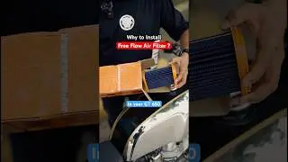 Why to install a Free Flow Airfilter....  #motorcycle #royalenfield #gt650 #airfilter #performance