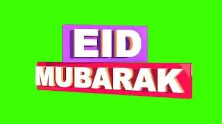 Eid Mubarak Green Screen 3D Animation | Start Creator Academy