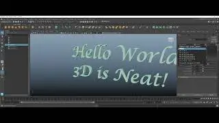 Maya 2023 - Overview of the Text Tool