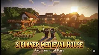 The PERFECT Minecraft Medieval House Build for 2 Players