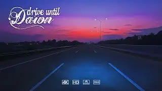 Drive until Dawn Coming - Relaxing road ambience for calm the mind, sleeping, studying