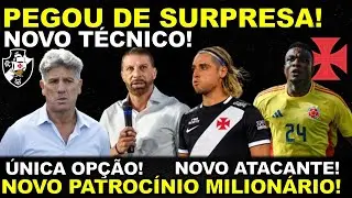 🚨PEGOU DE SURPRESA! NOVO TÉCNICO I ÚNICA OPÇÃO I NOVO ATACANTE I NOVO PATROCÍNIO MILIONÁRIO E MUITO+