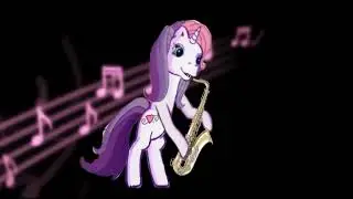 G3 sweetie belle plays her tenor saxophone of Benny hill