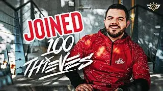 COURAGE JOINS 100 THIEVES!!! LIVE REACTION!!!