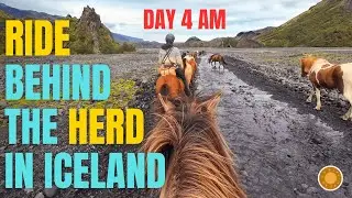 Riding Out of Th&oacute;rsm&ouml;rk Valley with the Horse Herd | Immersive Icelandic Horse Trek