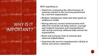System and Organization Controls Report (SOC) Reporting