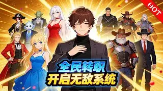 🔥【热门漫剧】《全民转职开启无敌系统》公元2050年，蓝星与异世界融合，魔物入侵，人类退守城邦，靠成年转职御敌。叶凡为治愈妹妹断腿参加转职，却只获白板枪械师，遭校霸张孟羞辱。#小小聽書
