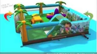 Dora and Diego Toddler Adventure Moonwalk Rentals in Houston Texas