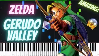 The Legend Of Zelda Ocarina Of Time Gerudo Valley Piano Tutorial - Piano Tutorial For Popular Songs