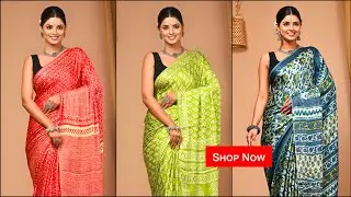 Bagru Print Modal Silk Saree | Modal Silk Saree Wholesale | Modal Silk Saree with Price #shopnow