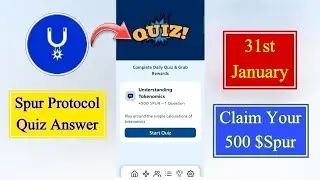 Spur Protocol Quiz Today 31 Jan | Spur Protocol Quiz Answer Today | Spur Protocol Daily Quiz Today