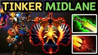 🔥 LASER. ROCKET. TELEPORT. REPEAT. 😂 &mdash; MID TINKER | DOTA 2 🔥