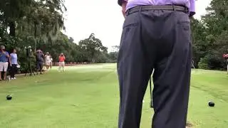Jack Burke, Jr  hits opening tee shot