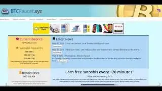 (BtcFaucetxyz) Earn free satoshis every 120 minutes! 100 at 400 satoshi