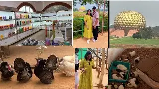 పాండిచ్చేరి డే-2 అరవెళ్లి మాత్రిమందిర్!birds పార్క్ చాలా నచ్చింది!different exeperience!