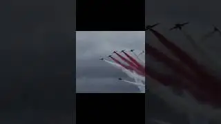 Saudi Hawks smoke colour change - Watch full video on my channel #aviation #youtubeshorts