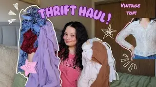 THRIFT HAUL + Try-on (Vintage clothes)