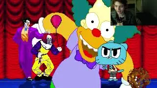 Clown Characters (The Joker, Pennywise, And Ronald McDonald) VS Gumball The Cat In A Battle In MUGEN