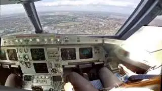 Cockpit view Training landing 