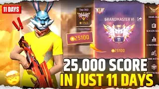 🗣️25,100 Rank Score in Just 11 Days 😱 || New Rank Push Tips And Tricks 👑