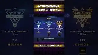 BEST PAL [ACHIEVEMENT] MISSION COMPLETE ✅||FREE FIRE MAX #freefire #shorts #ankitofficial