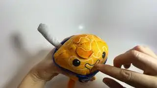 Plush Mac and cheese stuffed toy