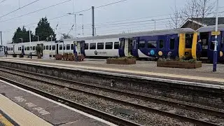 Northern 323233 & 323223 Run 1Y60 Blackpool North To Manchester Airport At Leyland On The WCML