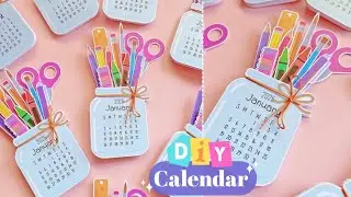 DIY Desk Calendar 2025✨🗓️ | Easy & Aesthetic Craft Idea!  | Crafter Appi🧕